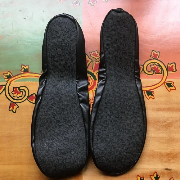 Dr. Scholl’s Black Foldable Ballet‎ Flats, Size 9-10,Large - Picture 2 of 6